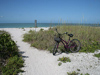 bike at beach